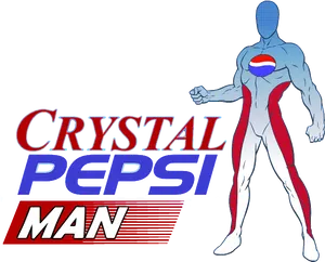 Crystal Pepsi Man Superhero PNG Image