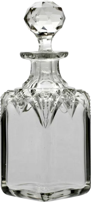 Crystal Perfume Bottle Elegance PNG Image