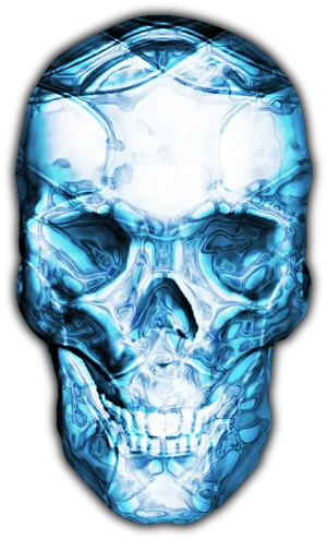 Crystal Skull Rendering PNG Image