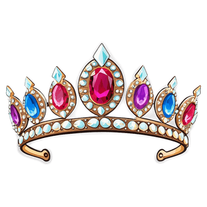 Crystal Tiara Drawing PNG 11 PNG image with transparent background