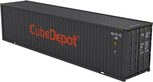 Cube Depot Shipping Container PNG Image