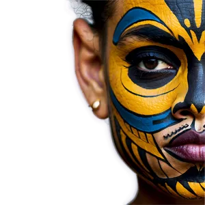 Cultural Face Tattoo Png 06122024 PNG Image