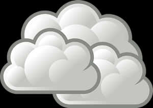 Cumulus Cloud Vector Illustration PNG with transparent background