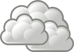 Cumulus Cloud Vector Illustration PNG Image