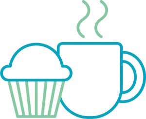 Cupcakeand Coffee Icon PNG Image