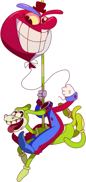 Cuphead Bosses Ribbyand Croaks PNG Image