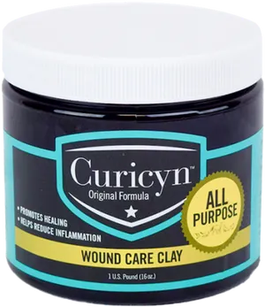 Curicyn Wound Care Clay Container PNG Image