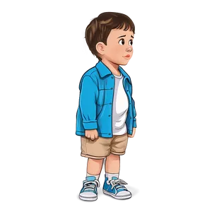 Curious Cartoon Kid Png Orb19 PNG Image