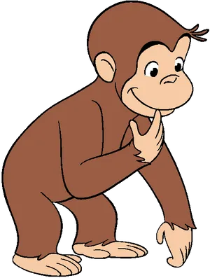 Curious George Cartoon Character PNG Image