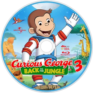 Curious George3 Backtothe Jungle D V D Cover PNG Image