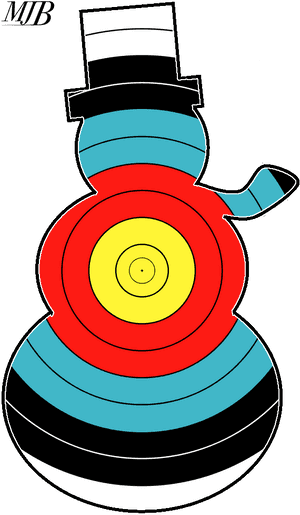 Curling Stone Target Illustration PNG image with transparent background