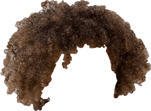 Png Brown Curls Sticker - Afro Brown Hair Png, Transparent Png PNG