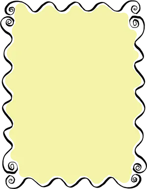 Curly Frame Design Element PNG Image