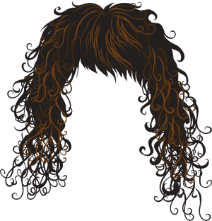 Transparent Hair Styles Png - Curly Hair Wig Clipart, Png Download PNG image with transparent background