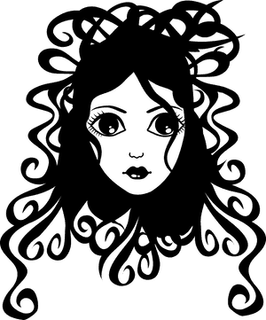 Girl Curly Hair Png, Transparent Png PNG image with transparent background