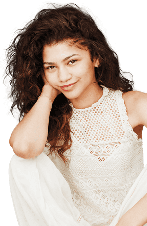 Zendaya Png By Maarcopngs Plu - Zendaya Curly Hair No Makeup, Transparent Png PNG image with transparent background