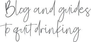 Cursive Handwriting Quit Drinking Guide PNG Image