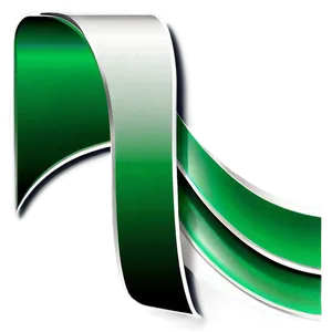 Curved Banner In Green Png Pdh94 PNG Image