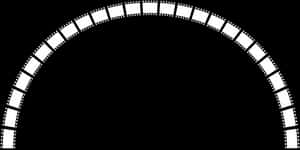 Curved Film Strip Vector PNG