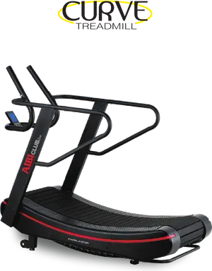 Curved Manual Treadmill Product Image PNG Image