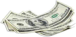 Curved_ U S_ Dollar_ Bills PNG Image