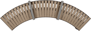 Curved Bench Top View, HD Png Download PNG image with transparent background