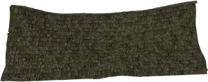 Curved Wooden Shingle Roof Texture PNG Image