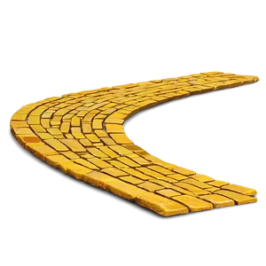 Curved Yellow Brick Road Journey Png 25 PNG Image