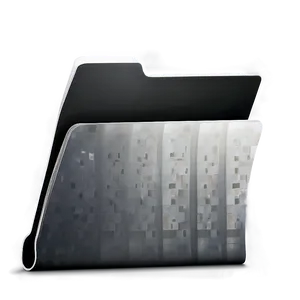 Custom Black Folder Graphic Png 06212024 PNG Image