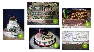 Custom Celebration Cakes Collage PNG Image