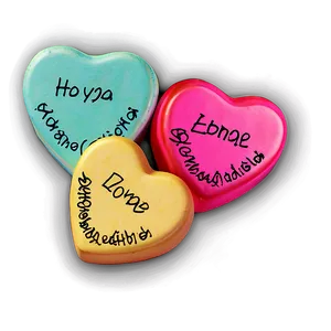 Custom Conversation Hearts Png 77 PNG Image