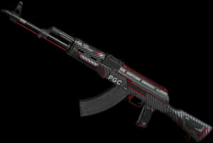 Custom Designed A K47 Rifle PNG