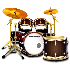 Custom Drum Kit Artwork Png Gac16 PNG Image