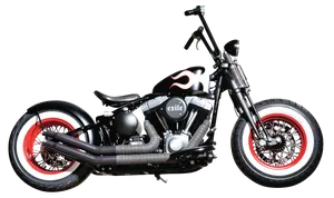 Custom Exile Harley Motorcycle PNG Image