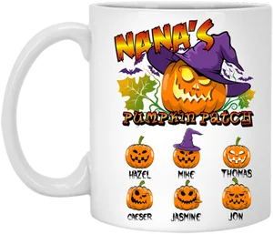 Custom Halloween Pumpkin Patch Mug PNG Image