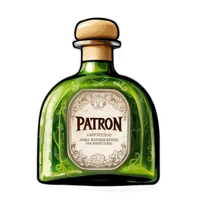 Custom Patron Bottle Artwork Png 06292024 PNG Image