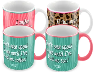 Custom Printed Quote Mugs PNG Image