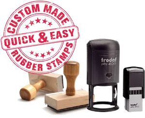 Custom Rubber Stamps Variety PNG Image