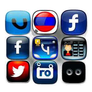 Custom Social Media Icons PNG 35 PNG