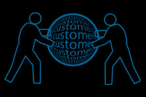 Customer Focused Teamwork Concept PNG image with transparent background