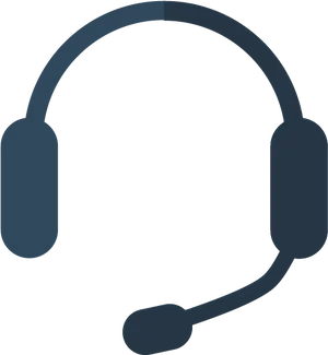 Customer Support Headset Icon PNG Image