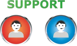 Customer Support Icons PNG Image