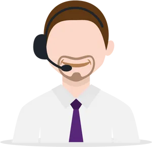 Customer Support Representative Vector PNG Image