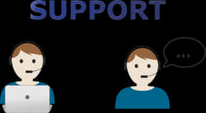 Customer Support Representatives Graphic PNG with transparent background