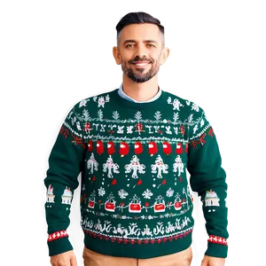 Customizable Ugly Christmas Sweater Png Qyn PNG Image