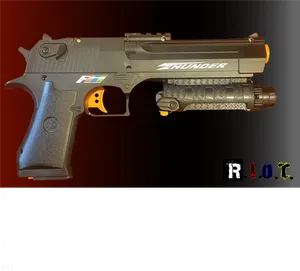 Customized Desert Eagle Pistol PNG Image