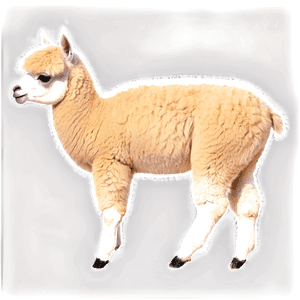 Cute Alpaca PNG 06242024 PNG