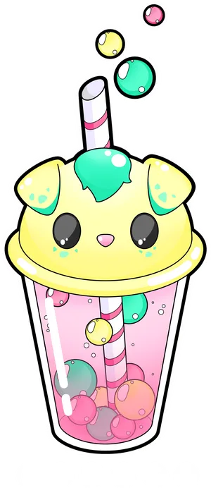 Cute_ Animated_ Bubble_ Tea_ Character PNG Image