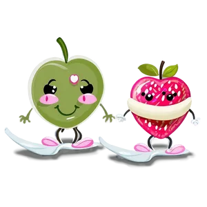 Cute Animated Food Png Dpf34 PNG Image