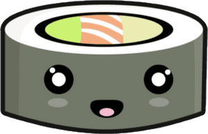 Clip Art Fish And Rice Svg - Cute Sushi With Face, HD Png Download PNG image with transparent background